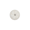 Italian Ivory Floral Nylon Button with Rhinestone Core - 20L/12mm | Mood Fabrics