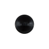 Italian Black Floral Nylon Button with Rhinestone Core - 24L/15mm - Detail | Mood Fabrics