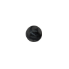 Italian Black Matte Shank Back Button - 14L/9mm - Detail | Mood Fabrics