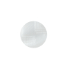 Italian White Plastic Shank Back Button - 24L/15mm | Mood Fabrics