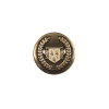 Italian Gold Metal Emblem Button - 24L/15mm | Mood Fabrics