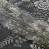 White and Metallic Silver Fancy Floral Embroidered Tulle - Folded | Mood Fabrics