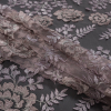 Metallic Pink Fancy Floral Embroidered Tulle - Folded | Mood Fabrics