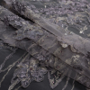 Metallic Purple Fancy Floral Embroidered Tulle with Gems - Folded | Mood Fabrics