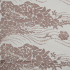 Metallic Mauve Abstract Embroidery on Pink Mesh | Mood Fabrics