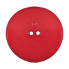 Italian Red Concaved Plastic 2-Hole - 54L/34mm - Detail | Mood Fabrics