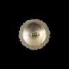 Italian White and Gold Floral Metal Shank Back Button - 32L/20mm - Detail | Mood Fabrics
