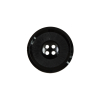 Italian Black Plastic 4-Hole Button - 32L/20mm | Mood Fabrics