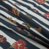 Mood Exclusive Flores de Vitalidad Navy Cotton Poplin - Folded | Mood Fabrics