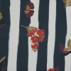 Mood Exclusive Flores de Vitalidad Navy Cotton Poplin - Detail | Mood Fabrics