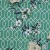 Mood Exclusive La Fortuna de lo Memorable Green Cotton Poplin - Detail | Mood Fabrics