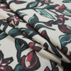 Mood Exclusive She Loves Me, She Loves Me Not Green and Red Cotton Poplin - Folded | Mood Fabrics