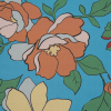 Mood Exclusive Libertad de Excelencia Blue Cotton Poplin - Detail | Mood Fabrics