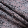 Pink and Gunmetal Luxury Abstract Metallic Brocade - Folded | Mood Fabrics