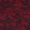 Red and Aubergine Luxury Abstract Metallic Brocade | Mood Fabrics