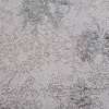 Rose Gold and Pale Blue Luxury Floral Metallic Brocade - Detail | Mood Fabrics
