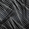 Black and Metallic Navy Luxury Tiger Striped Burnout Brocade | Mood Fabrics