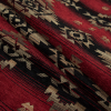 Navajo Fire Geometric Polyester Chenille - Folded | Mood Fabrics