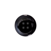 Italian Dark Charcoal 4-Hole Velvet-Faced Plastic Button - 28L/18mm - Detail | Mood Fabrics