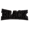 Italian Black Beaded Patch - 1.875 x 4.25 | Mood Fabrics