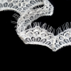 Ivory Corded Lace with Scalloped Eyelash Edge - 1.75 - Detail | Mood Fabrics