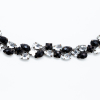 Black, Silver and Gunmetal Fancy Jeweled Trim - 0.75 - Detail | Mood Fabrics