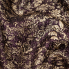 Aubergine and Gold Luxury Metallic Brocade - Detail | Mood Fabrics