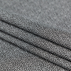 Metallic Silver on Black Abstract Luxury Brocade - Folded | Mood Fabrics