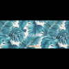 Blue Tropical Leaves Printed Woven - Full | Mood Fabrics