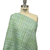 Newcastle Apple Green, Seafoam, and Belgian Block Viscose and Acrylic Chenille Tweed - Spiral | Mood Fabrics