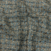 Newcastle Taupe and Blue Metallic Viscose and Acrylic Chenille Tweed | Mood Fabrics