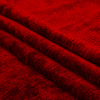 Sinful Red Polyester Upholstery Chenille - Folded | Mood Fabrics