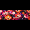 Italian Pink, Orange and Blue Painterly Floral Digitally Printed Silk Charmeuse - Full | Mood Fabrics