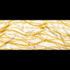 Italian Chino Green and Gold Chains Digitally Printed Silk Charmeuse - Full | Mood Fabrics