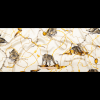 Italian Off-White and Gold Cheetahs and Gems Silk Charmeuse - Full | Mood Fabrics