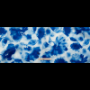 Italian Classic and Pearl Blue Abstract Floral Silk Organza - Full | Mood Fabrics