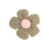 Italian Green and Pink Flower Applique - 2 | Mood Fabrics