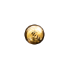 Italian Gold Domed Plastic Shank-Back Button - 18L/11.5mm | Mood Fabrics