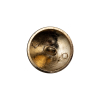 Italian Gold Crest Metal Shank Button - 32L/20mm - Detail | Mood Fabrics