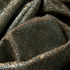 Andromeda Mermaid Green and Gold Two-Tone Galaxy Lame - Detail | Mood Fabrics