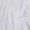 Brasilia White on White Striped Organic Cotton Seersucker | Mood Fabrics