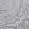 Brasilia Black Striped Organic Cotton Seersucker | Mood Fabrics