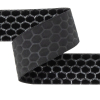 Italian Black Honeycomb Velvet Burnout Trim - 0.875 - Detail | Mood Fabrics
