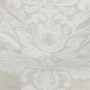Ivory and White Damask Double Wide Drapery Jacquard - Detail | Mood Fabrics