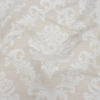 Ivory and White Damask Double Wide Drapery Jacquard | Mood Fabrics