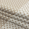 Khaki Quatrefoil Blended Polyester Jacquard - Folded | Mood Fabrics