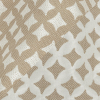 Khaki Quatrefoil Blended Polyester Jacquard - Detail | Mood Fabrics
