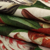 Red, Yellow and Green Tulips and Insects Printed Polyester Chenille - Folded | Mood Fabrics