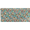Mood Exclusive Turquoise Hibiscus Holiday Stretch Cotton Twill - Full | Mood Fabrics