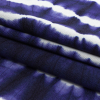 Mood Exclusive Navy Twisted Tie Dye Stretch Viscose Batiste - Folded | Mood Fabrics